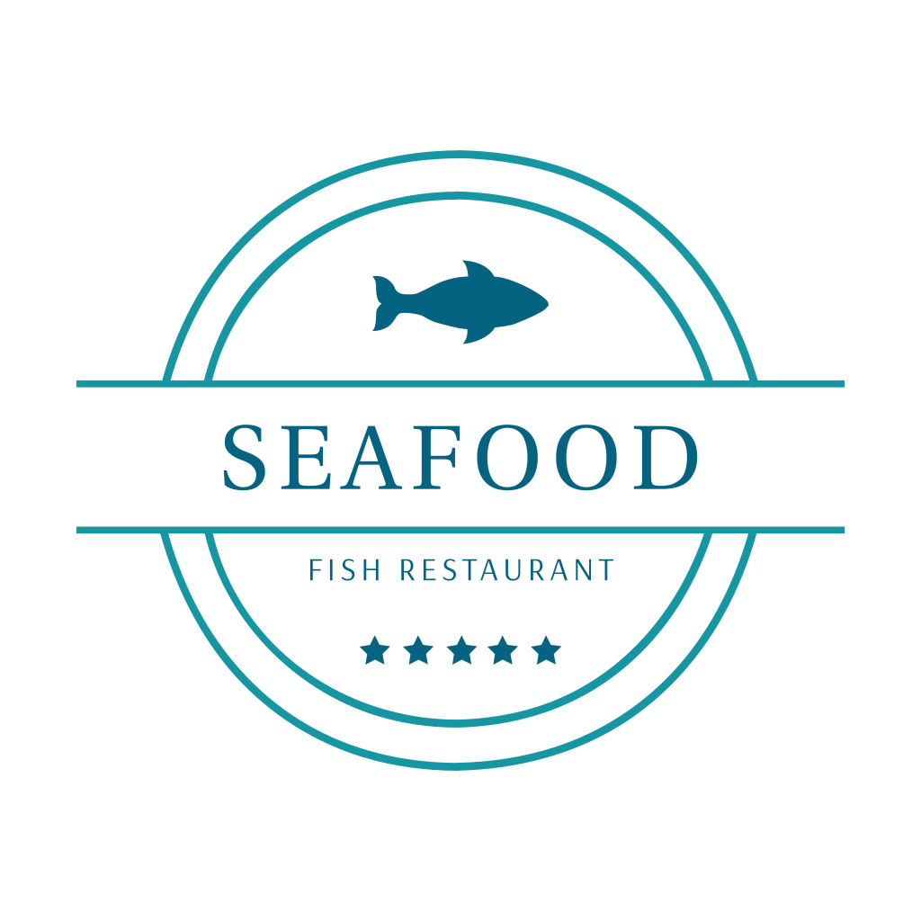 Рыба Синий Круг Логотип