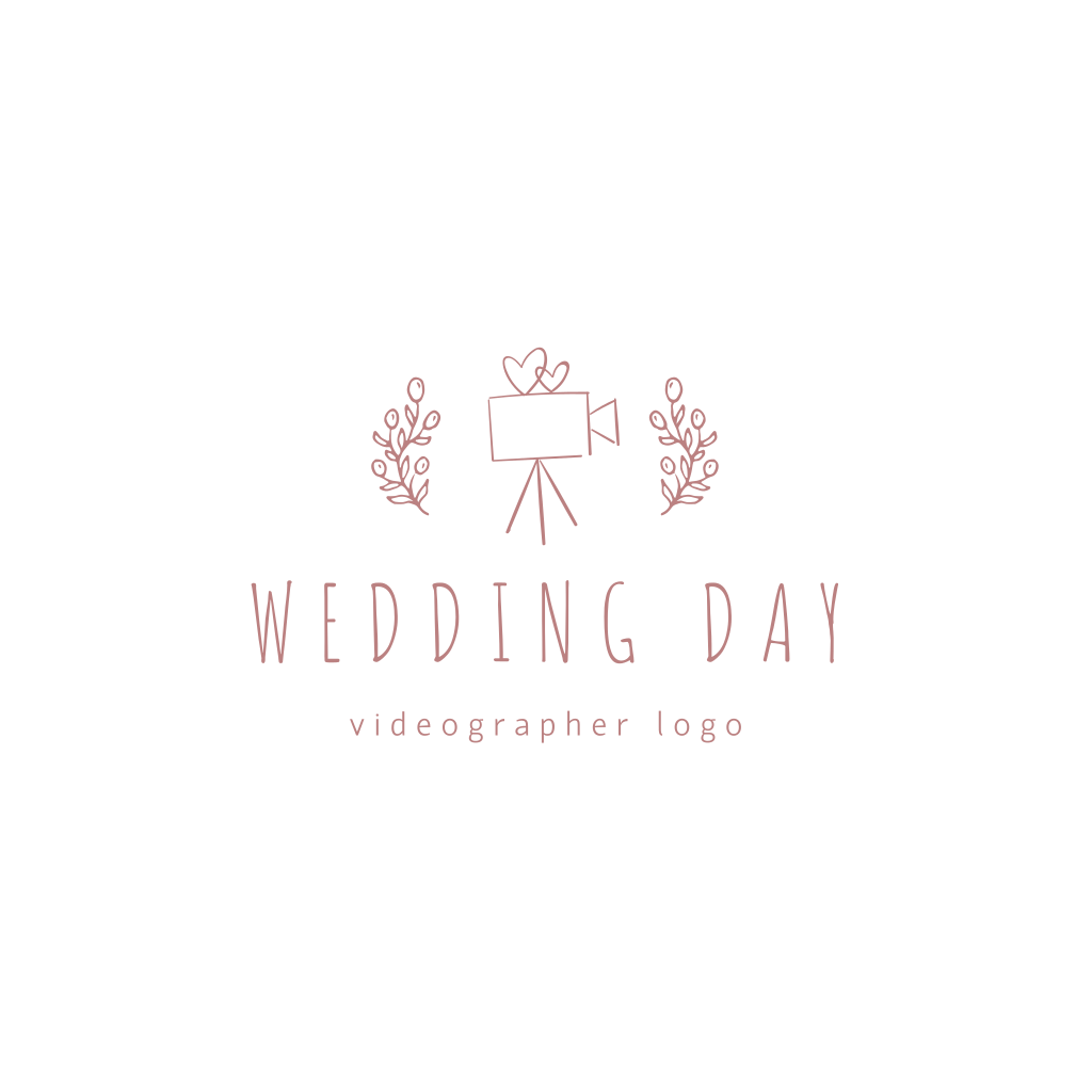 Видеокамера И Цветы Логотип