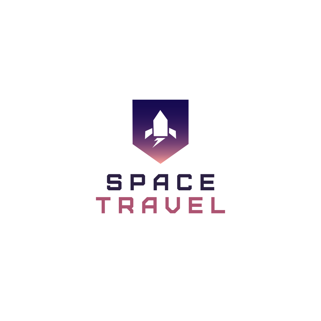 Ракета И Многоугольник Логотип