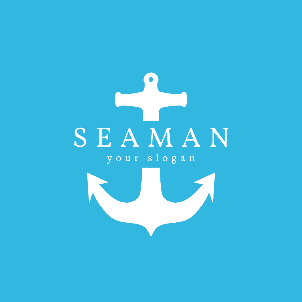 Якорь Синий Логотип