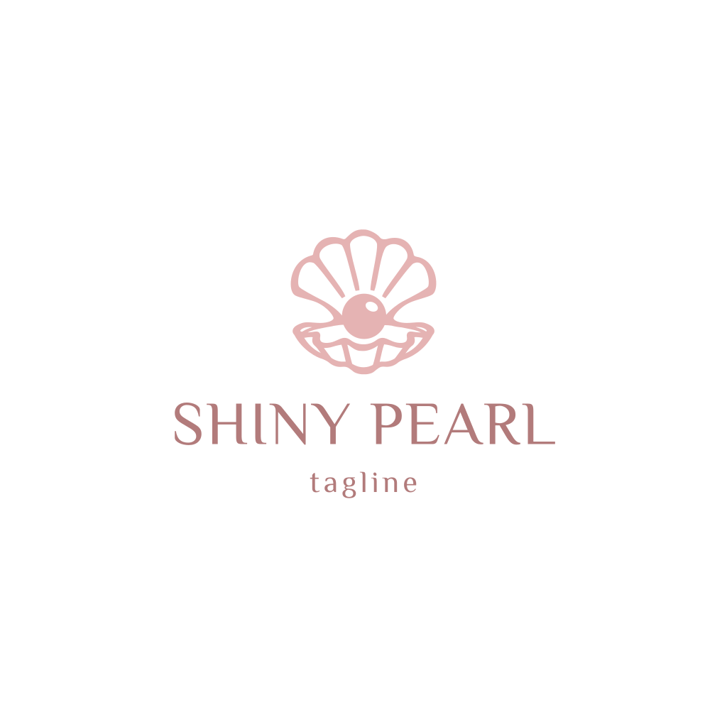 Жемчужная Ракушка Розовый Логотип