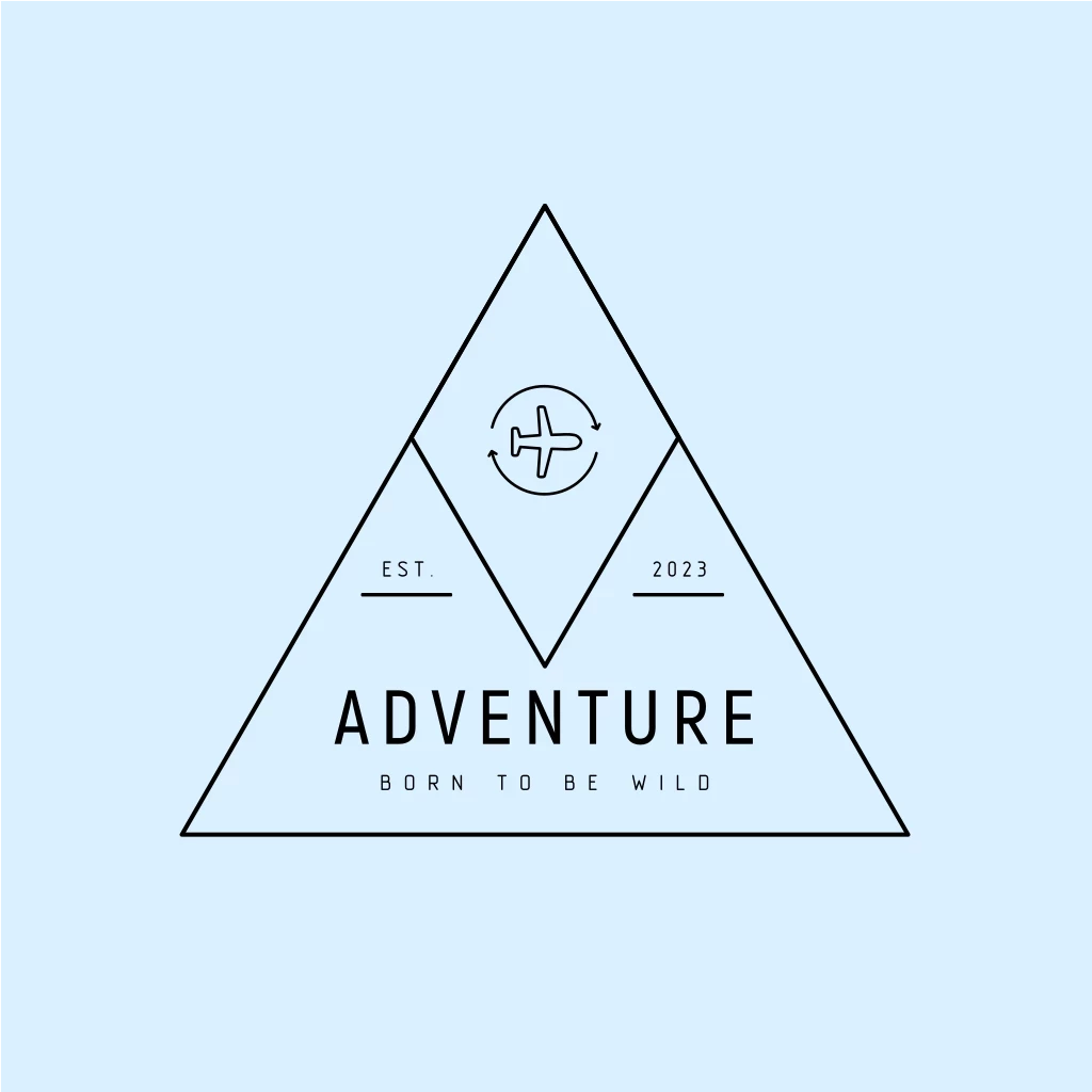 Самолет Треугольник Логотип