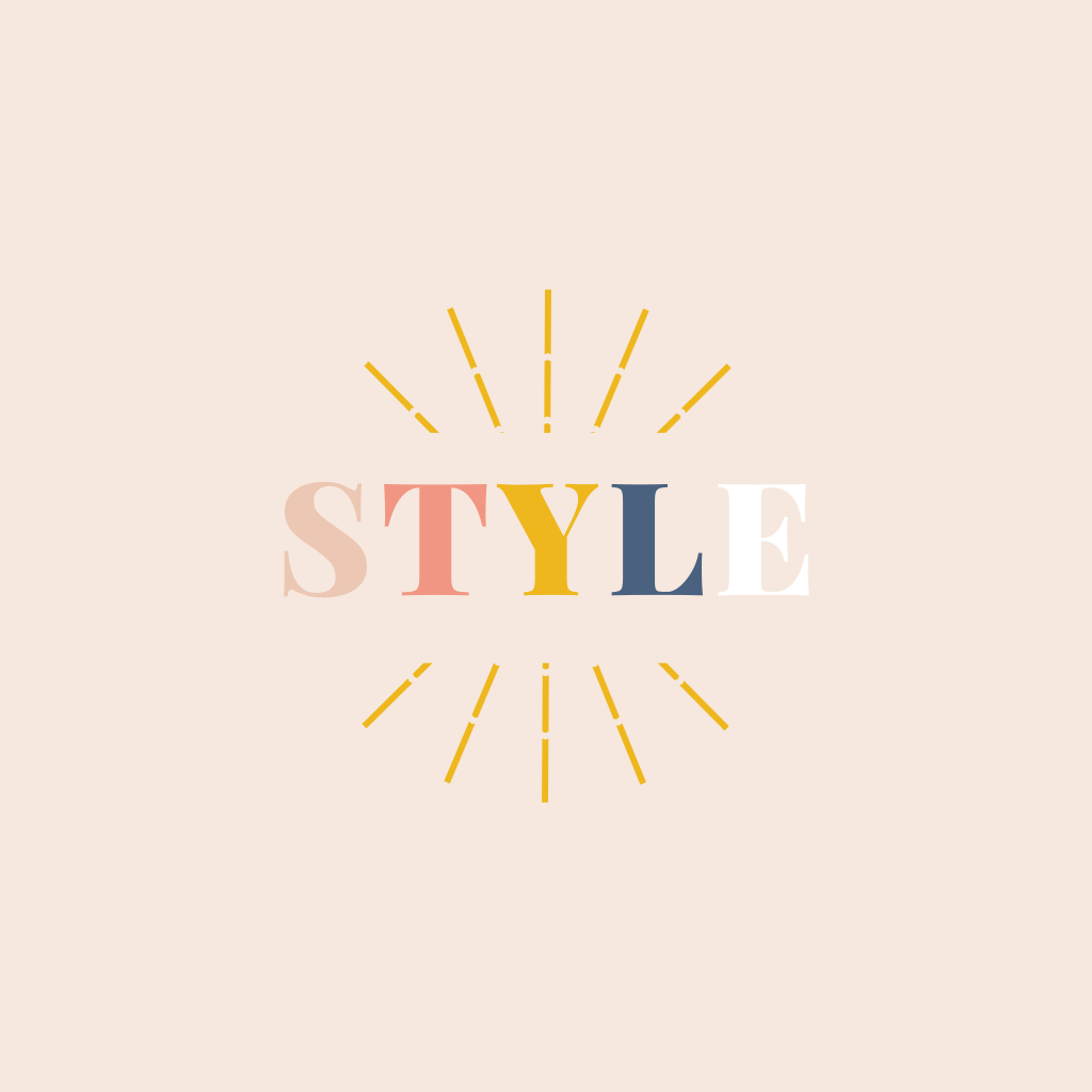 Цветной Текст И Лучи Логотипа