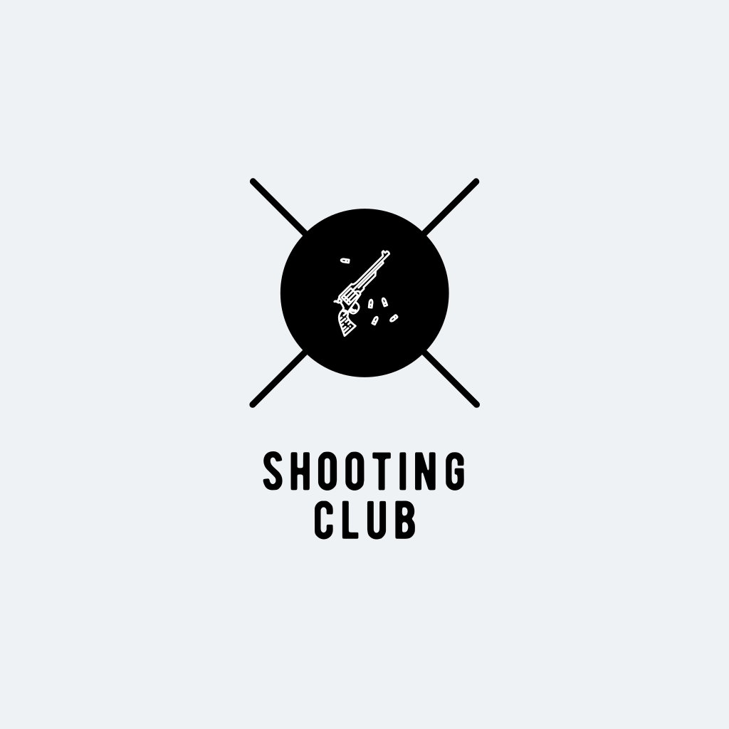 Пистолет И Черный Круг Логотип