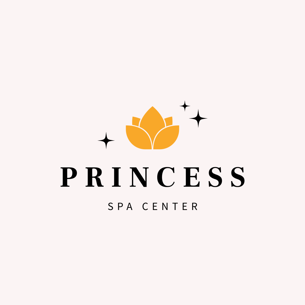 Оранжевый Цветок Спа Логотип