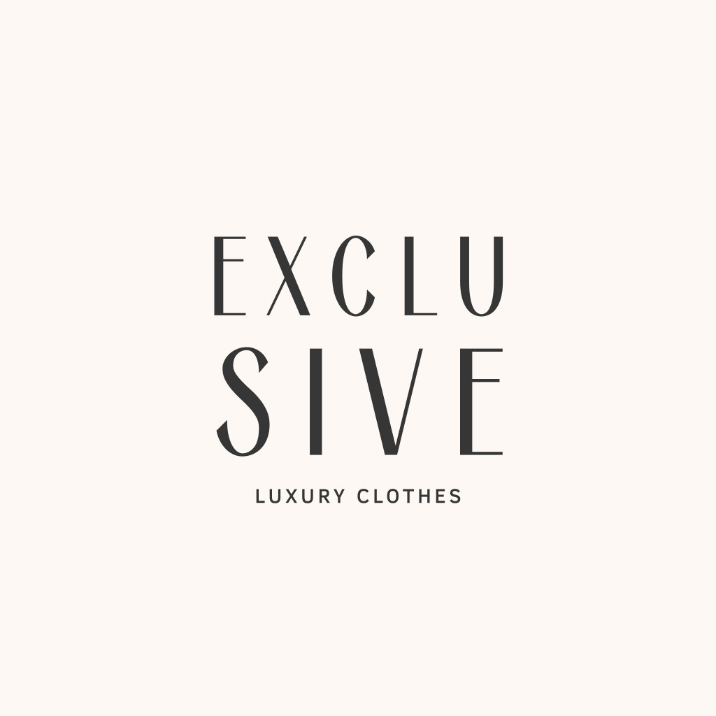 Роскошный Бренд Текстовый Логотип