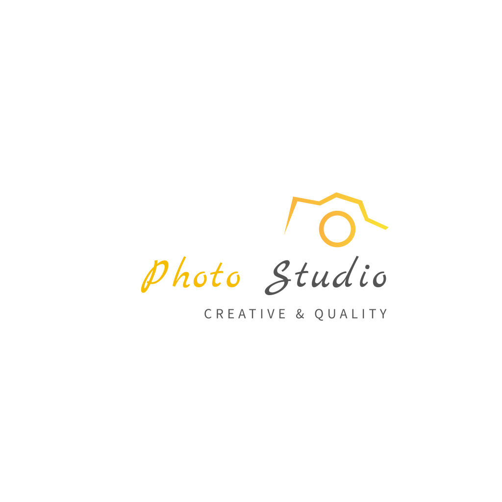 Желтый Логотип Фотоаппарата