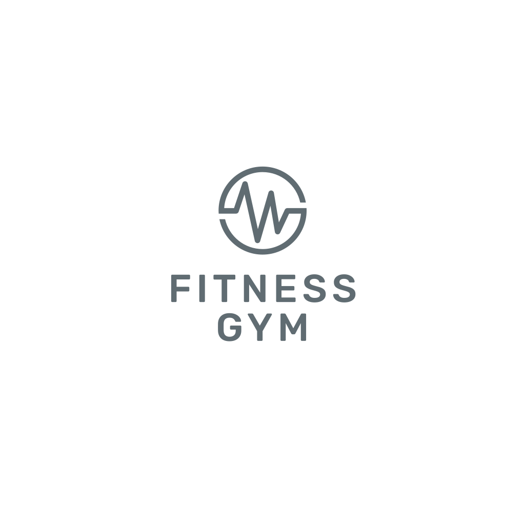 Кардиограмма Фитнес Логотип