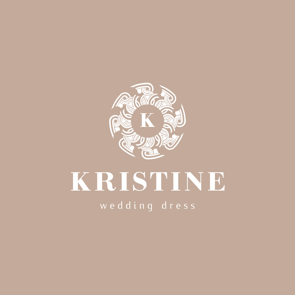 Буква K Свадебный Логотип