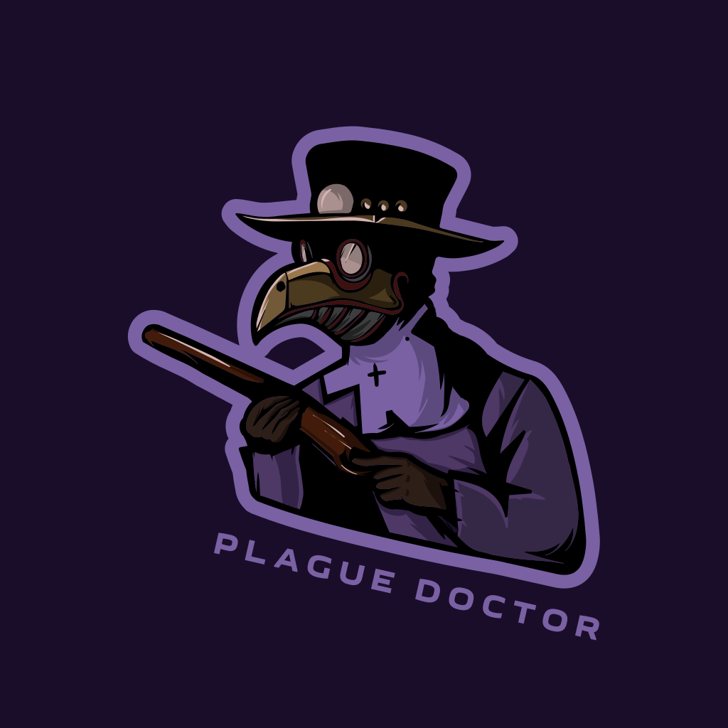 Чума Доктор Игровой Логотип