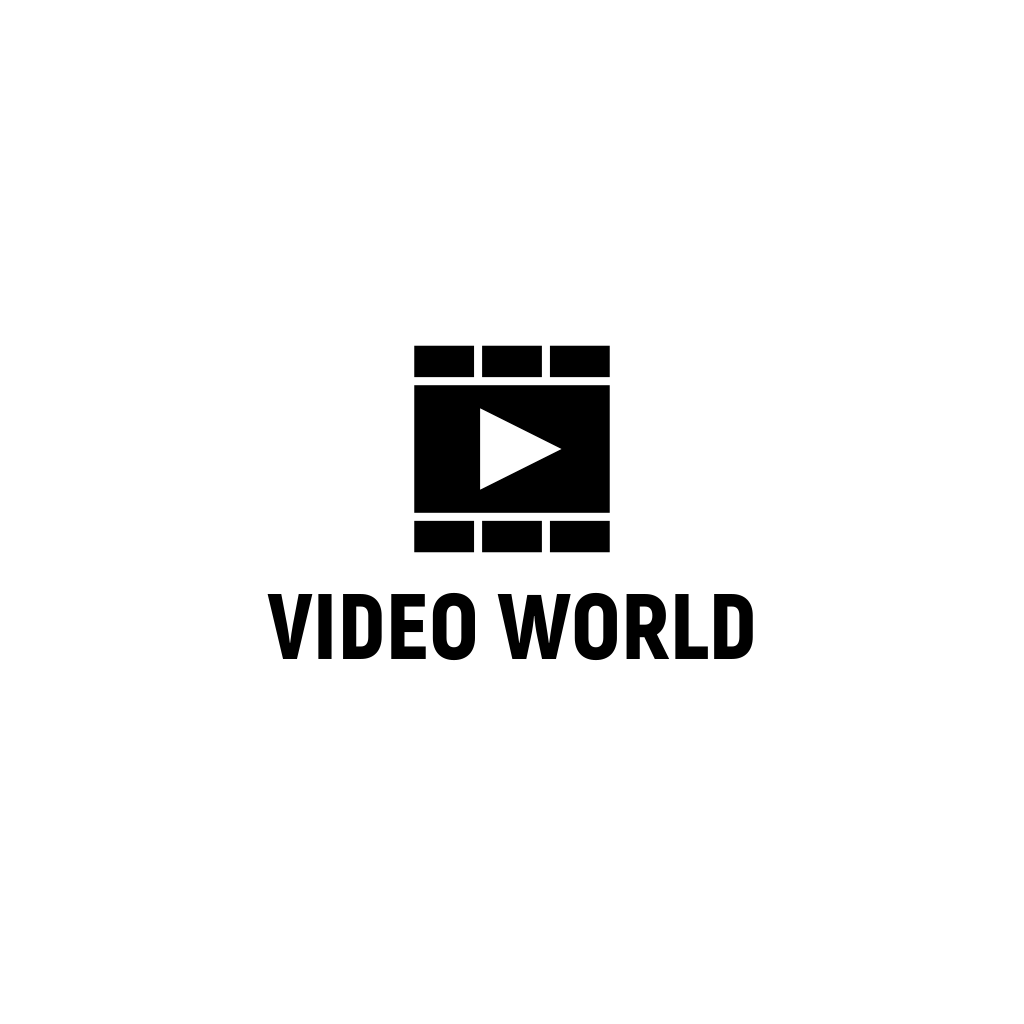 Черный Логотип Кнопки Воспроизведения