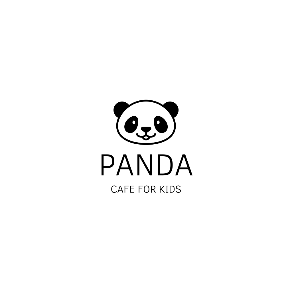 Милый Панда Кафе Логотип
