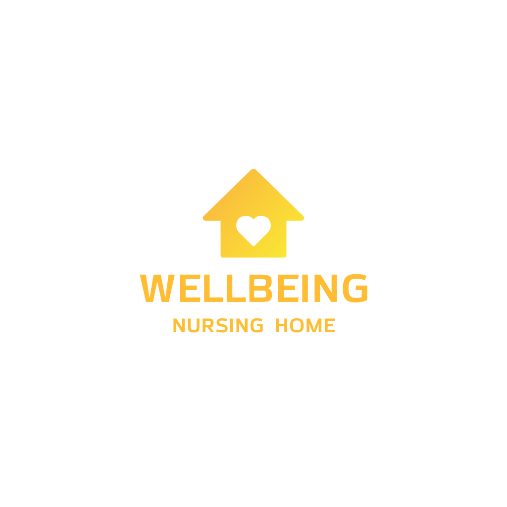 Желтый Дом И Сердце Логотип