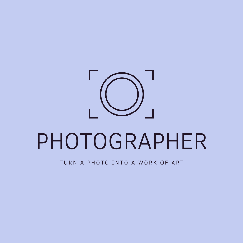 Камера Синий Логотип