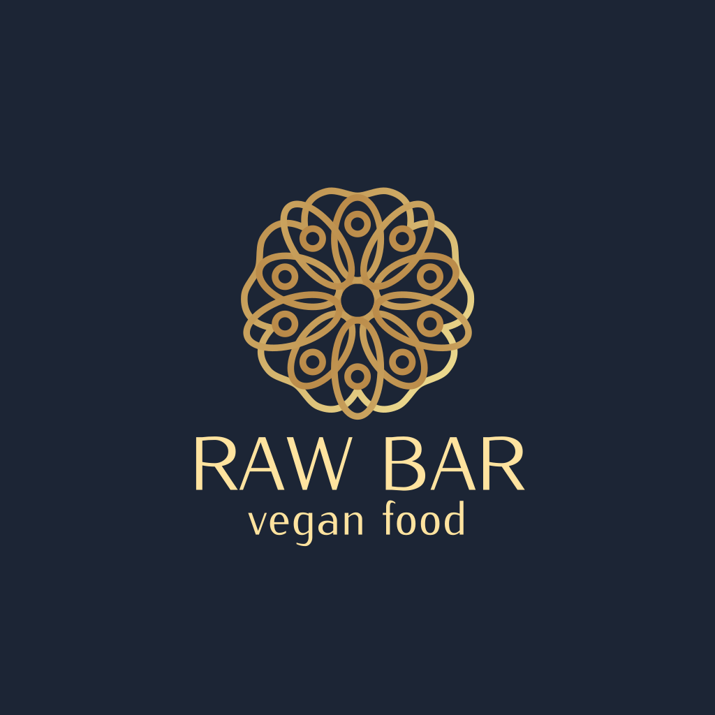 Мандала Веганский Кафе Логотип