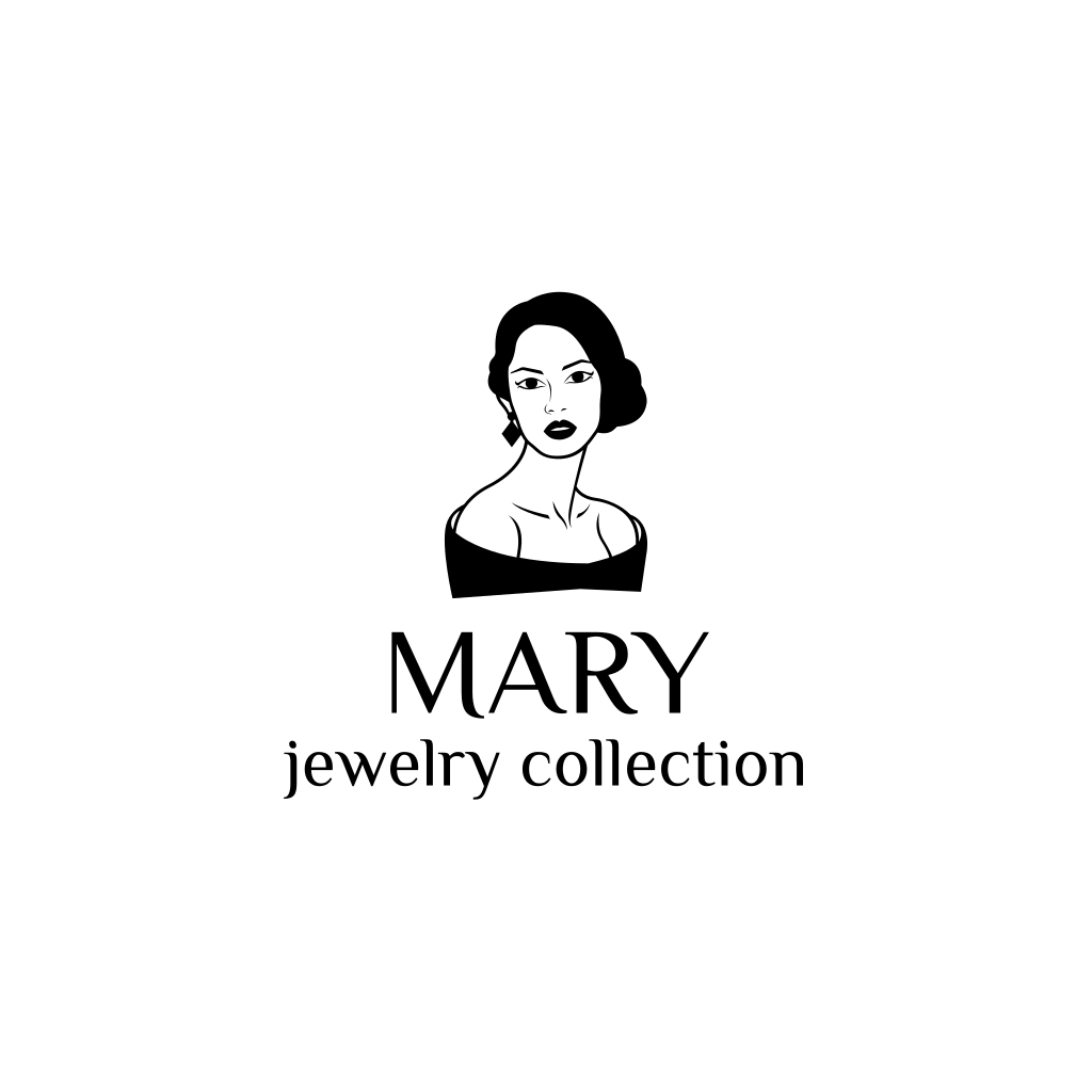 Женщина Лицо Ювелирные Изделия Логотип
