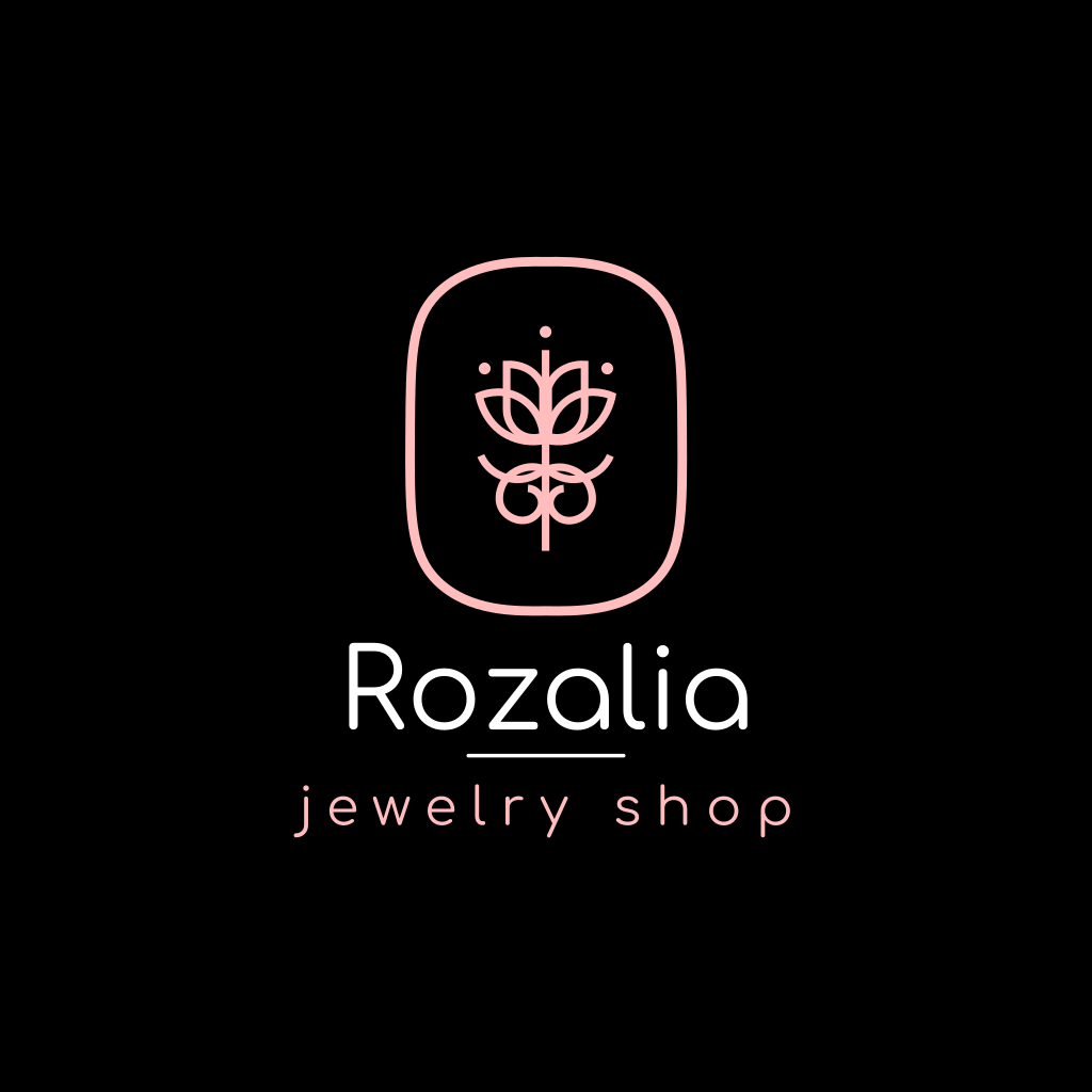 Абстрактный Розовый Цветок Логотип