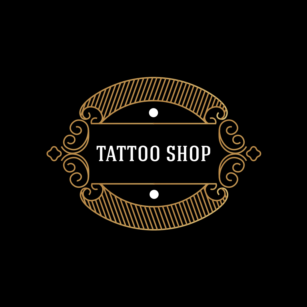 Темный Винтажный Дизайн Логотипа