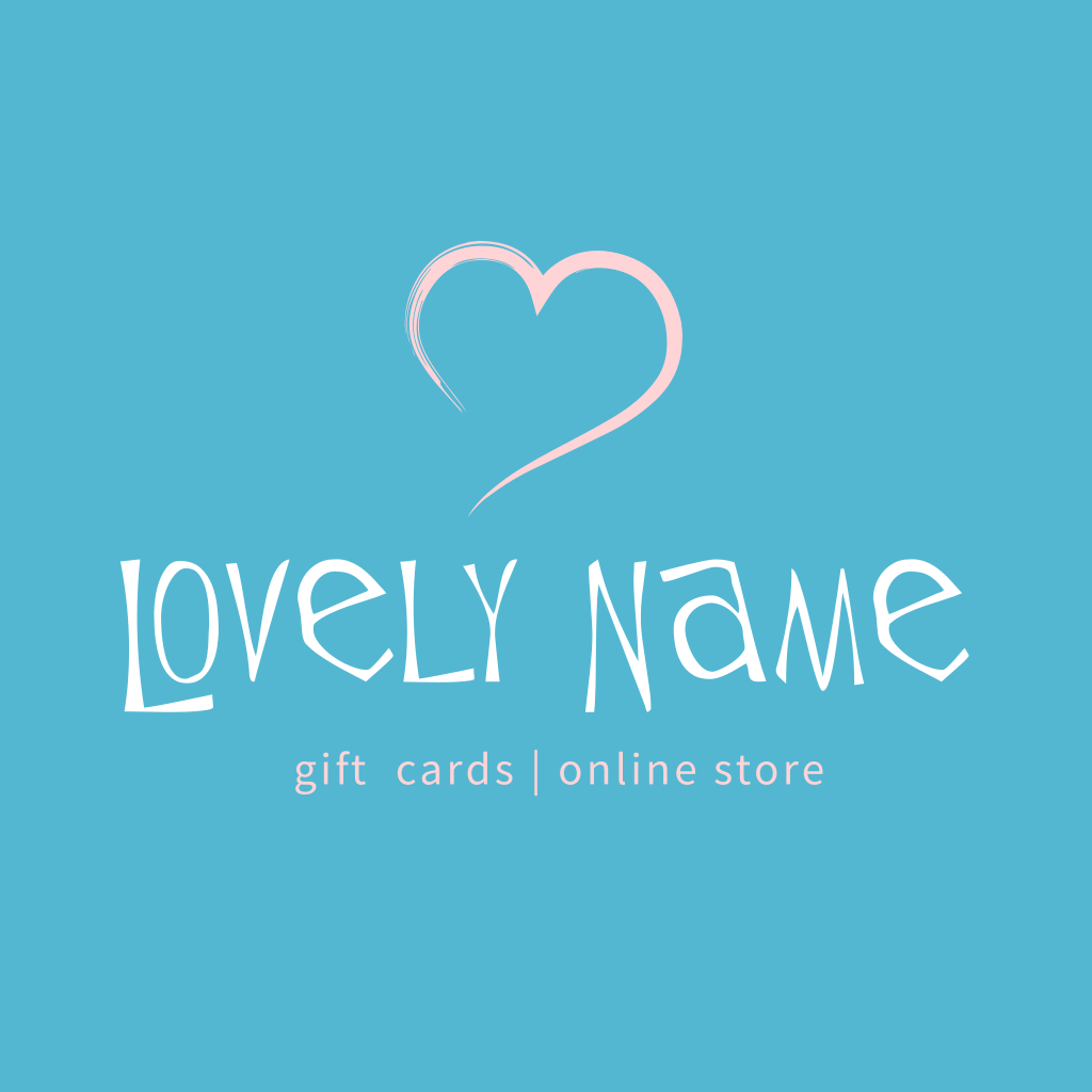 Розовое Сердце Милый Логотип