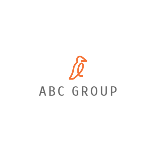 Оранжевая Птица Абстрактный Логотип