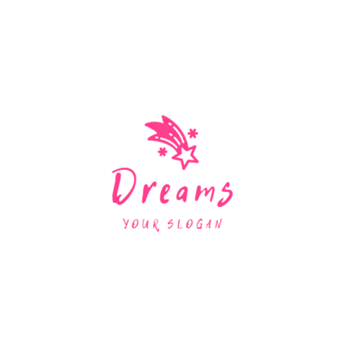 Падающая Звезда Розовый Логотип