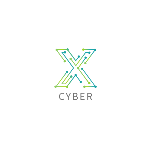 Буква X Микрочип Логотип