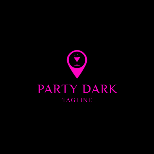 Коктейль Ночной Клуб Неоновый Логотип