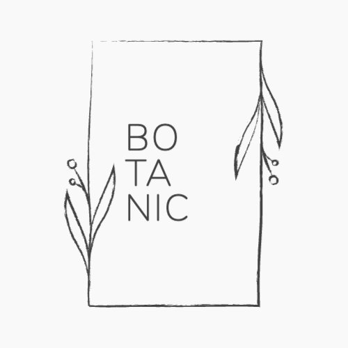 Прямоугольный И Растительный Логотип