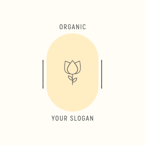 Цветочная Линия Арт Логотип