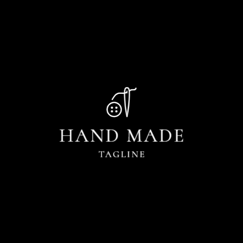 Швейная Игла И Пуговица С Логотипом