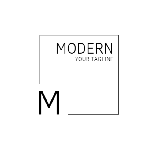 Буква M & Квадратный Логотип