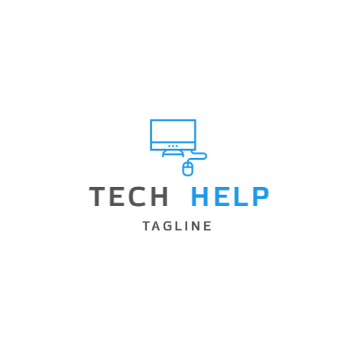 Синий Компьютерный Логотип