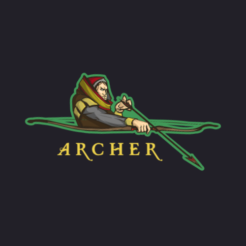 Лучник Игровой Логотип