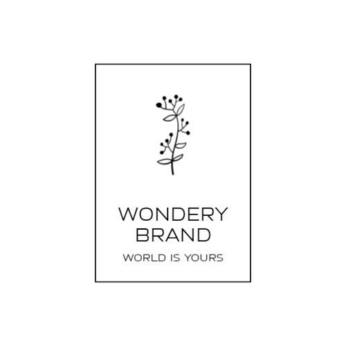 Прямоугольный И Цветочный Логотип