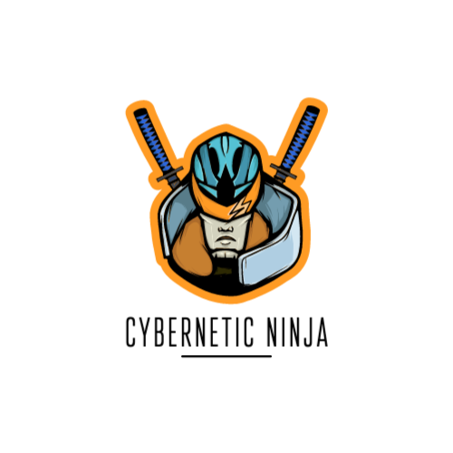 Киборг Ниндзя Игровой Логотип