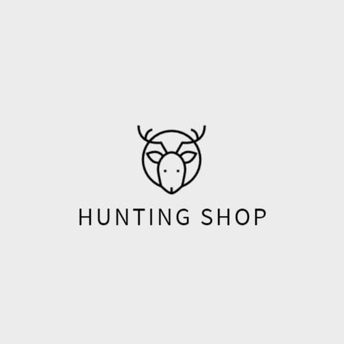 Олень Линии Искусства Логотип