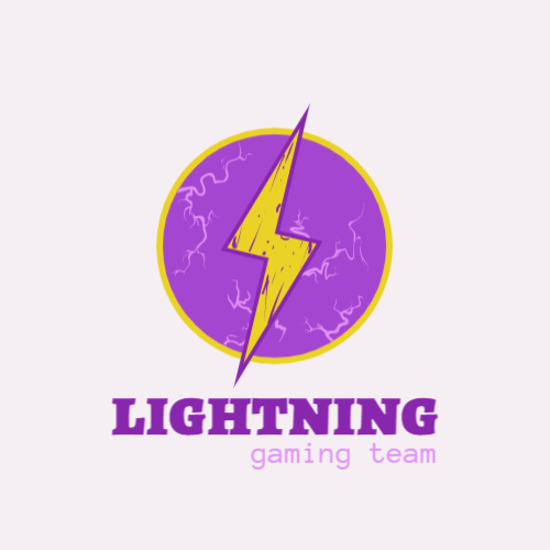 Молния Игровой Логотип