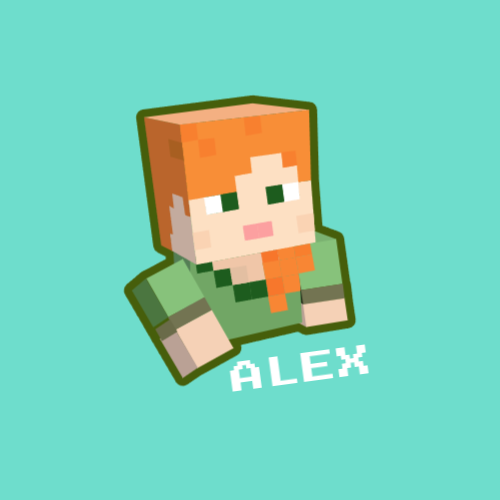 Логотип Minecraft Скин Алекса