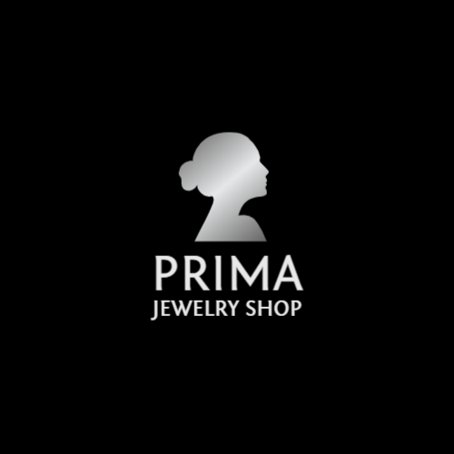 Серебряный Силуэт Женщины Логотип