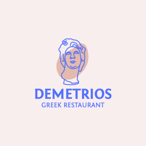 Голова Статуя Греция Логотип