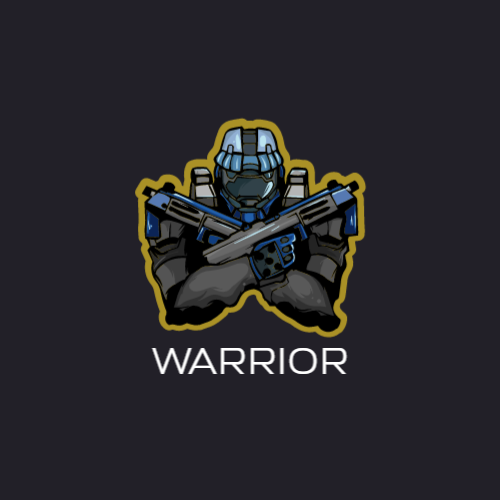 Воин Ореол Игровой Логотип