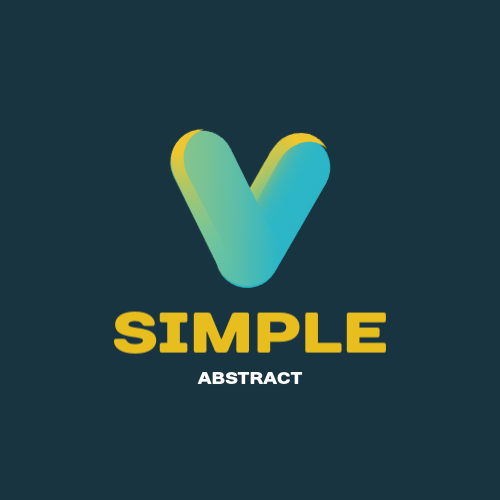 Градиент Буква V Логотип