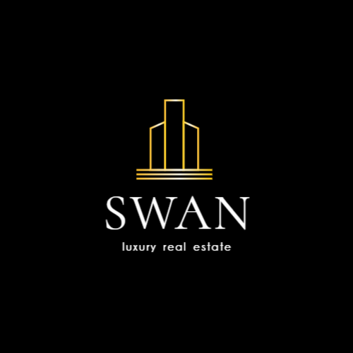 Золотое Здание Роскошный Логотип