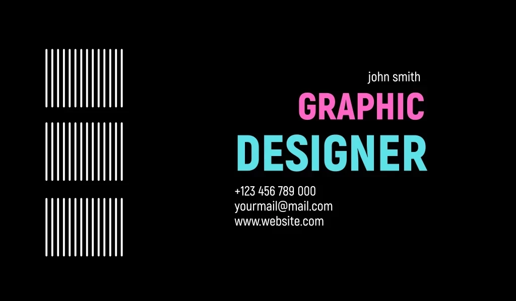 Designer, Graphic, +123 456 789 000 Yourmail@mail.com Www.website.com, John Smith Лого