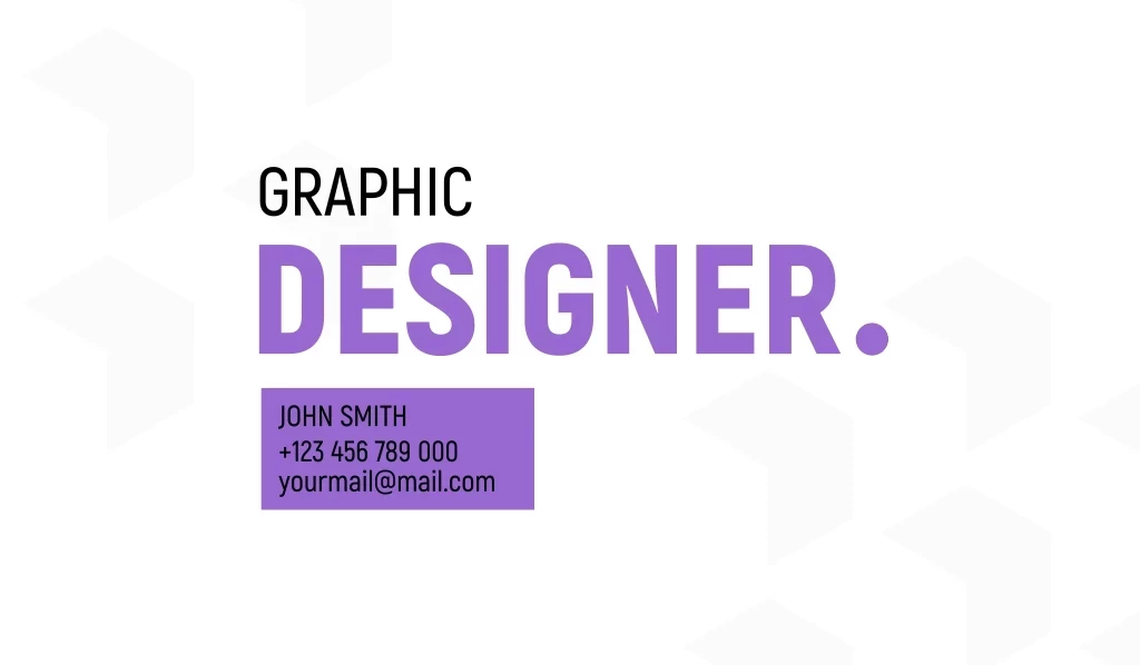 Designer, Graphic, +123 456 789 000 Yourmail@mail.com, John Smith Лого